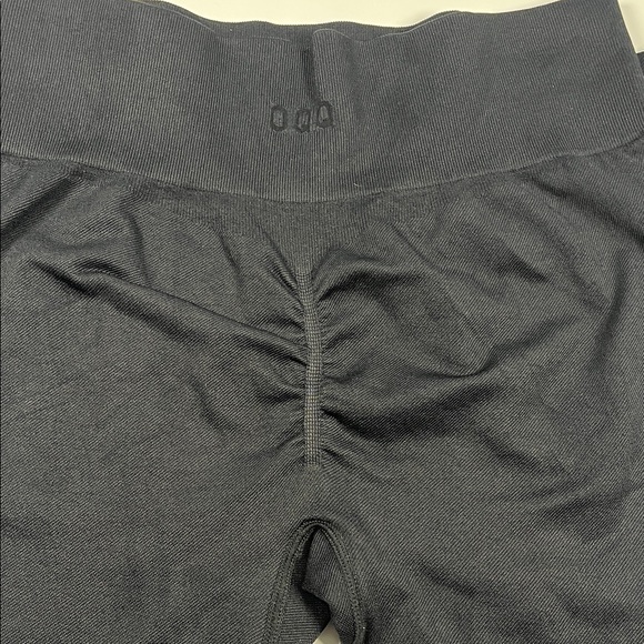 OQQ Black high waisted seamless butt lifting leggings Sz XL - Picture 7 of 10